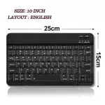 Portable Unversal Bluebooth Keyboard Desk Lap Tablet Keypads English Russian 7 9 10 Inch Available