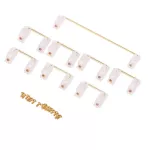 PCB Mounted Screw-in Clear Gold Plate Cherry Stabilizers Satellite Axis 6.25U 2U for Mechanical Keyboard Modifier Keys