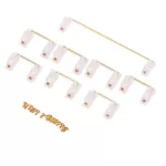 Pcb Mounted Screw-In Clear Gold Plated Cherry Stabilizers Satellite Axis 6.25u 2u For Mechanical Keyboard Modifier Keys