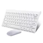 SLIM 2.4GHz Wireless Keyboard Bluetooth Keyboard and Mouse Combo Set for Notebook Lap Mac Desk PC Computer Smart TV PS4