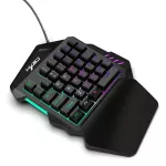 One-Handd Gaming Keyboard Mechanical Ergonomic Mini Game Keypad 35KEYS LED Backlit Portable