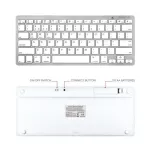 Kemile English Spanish Russian Language Wireless Bluetooth Keyboard for Samsung Tablet Smart Phone Huawei android Windows System
