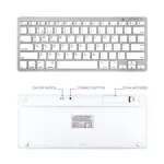 Kemile English Spanish Russian Language Wireless Bluetooth Keyboard For Samsung Tablet Smart Phone Huawei Android Windows System