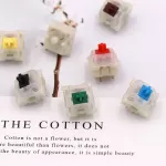 Gateron Switches 5Pin Milky Clear Switch Red Brown Blue Yellow Green Compatible for MX Mechanical Keyboard Fit GK61GK64 GH60