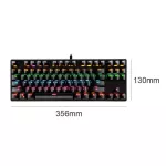 Professional Ultra-Slim Mechanical Keyboard 917-10 For Home Office 87 Key Usb 2.0 Wired Backlight Mechanical Gaming Keyboard