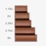 Chocolate Color Design Sa Profile Keycaps for Cherry MX Switch Mechanical Gaming Keyboard Abs 2 Colors Key Caps Kit1 Kit 2