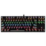 87-Key Real Mechanical Keyboard Green Axis Office Typing Game Keyboard Rgb Backlight Suitable For All Kinds Of Pc Games Ps4