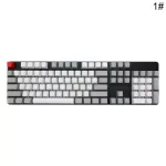 Mechanical Keyboard Replaceable Keycaps Translucent Double Shot PBT 108 Keycaps for Cherry MX Keyboard Switch