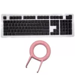104 Pbt Thicken Keycap Mechanical Keyboard Installation Keycap Set Solid Color Backlight Keycaps With Key Puller