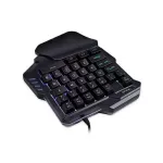 G30 1.6m Wired Gaming Keypad with LED Backlight 35 Keys One-Handd Membrane Keyboard for Lol/PUBG/CF