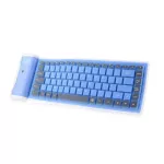 4 Colors Wireless Keyboard Foldable Universal Portable Bluetooth Soft Silicone For Smart Phone Lap Computer 87key Keypads