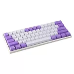 YMDK White Purple Mixed 108 87 61 ANSI Keyst OEM Profile Thick PBT for MX Switches Mechanical Gaming Keyboard Only Keycap