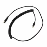 Black White Gray Type C Mini B Micro Connector Spring Cable Durable Data Line Coiled Cable For Cherry Mechanical Keyboard Phone