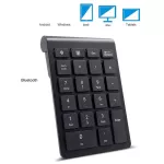 Black Keyboard 22 Keys Mini Numpad Bluetooth Numeric Keypad Support Windows Ios Android System Brand New