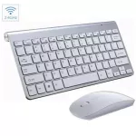 Mini Wireless Keyboard and Mouse Protable Mini Keyboard Mouse Combo Set for Desk PC Computer Smart TV Notebook Lap 2.4G