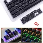 Low Profile Keycap Set for Cherry MX Backlit Mechanical Keyboard Crystal Edge Design with Key Puller Removal TOO18 Dropship
