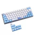 Whale Dye-Sublimation Keyboard Cute Keycaps PBT OEM Profile Keycap for GH60 GK64 24BB