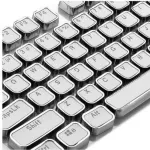 Steampunk Typewriter Keycaps For Backlit Mechanical Keyboard Round Double-Shot Abs Key Cap 104 Keys