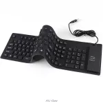 New Waterproof 109-Keys Usb Silicone Rubber Flexible Foldable Keyboard For Pc