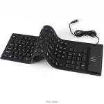 New Waterproof 109-Keys USB Silicone Rubber Flexible Foldable Keyboard for PC