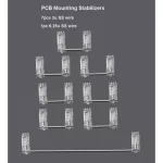 Keycap Stabilizers Plate or PCB MOUNTING for CHERRY MX Switches Mechanical Keyboards 2U 4.5U 6U 6.25U 7U