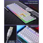 V4 Backlit Keyboard Rgb Light Waterproof Keyboard Wired Gaming Keyboard Suitable For Gaming Network