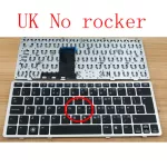 Uk/ Us New Keyboard For Hp Elitebook 2560 2560p 2570 2570p England Lap Kb Silver Frame