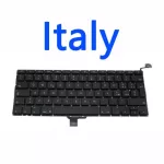 New US UK Russian Spain French Germany Swden Hungary Portugal Replacement Keyboard for MacBook Pro 13 "A1278 2009- Year