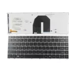 Ru/sp/us Lap Keyboard For Hp Probook 5330 5330m Silver Frame With Backlight