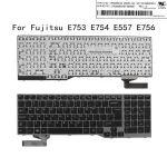 US Version New Replacement Keyboard for Fujitsu Lifebook E753 E754 E557 E756 MP-12S76003D85W LAP