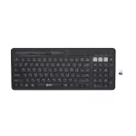 Wireless Keyboard (Wireless Key Board) S-Gear Wireless & Bluetooth Multi Device Keyboard Built-in Phone and Tablet Holder (KB-H801)