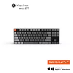 Keychron K1 V.4 Low Profile Keyboard 87 Keys Eng (Wireless English Key Board Size TKL 87 buttons)