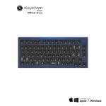 Keychron Q1 KNOB Barebones QMK VIA Custom Keyboard Key Cryst Tom, 75% keyboard