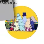 Maiyaca Cute Hippo Moomin Pikku Rubber PC Computer Gaming Mousepad Anime Mouse Pad Rug for PC LapNotebook Gamer Desk Pad
