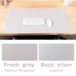 Double-Side Mouse Pad Waterproof PU Leather Desk Pad Pad Portable Large Gaming Mousepad Gamer MICE MAT 60x30cm 80x40 90x45 120x60cm