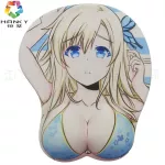 Mouse pad, wristband, silicone, chest, cute cartoon, animation 3D, thick beauty sheet, Th33568
