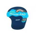 OKER แผ่นรองเม้าส์พร้อมเจลรองข้อมือ Mouse Pad with Gel Wrist Support (สีน้ำเงิน)