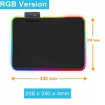 RGB Luminous Gaming Mouse Pad Oversized Glow Led Extended Keyboard PU Non-Slip Rubber Mat XXL Gamer Computer Mousepad