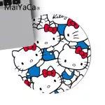 Maiyaca Pink Hello Kitty Cat Mouse Mat Pad Game Carpet Mouse Pad Round Mouse Mati Slip Gaming Mousepad 22x22CM