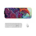 RGB Gaming Mouse Pad Large Mouse Pad Gamer LED Computer Mousepad Big Mouse Mat Backlight Carpet for Keyboard Desk Rubber