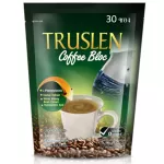 Truslen Coffee Bloc Instant Coffee Mix Powder, True Slane, Low -fat coffee blocks, no sugar, helping to absorb flour 13G. X 30 sachets