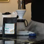 Premium grade coffee beans, Doi Mae U, dark roasted neck