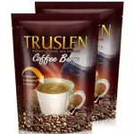 Truslen Coffee Bern Instant Coffee Mix Powder ทรูสเลน เบิร์น กาแฟไขมันต่ำ ไม่มีน้ำตาล ช่วยเผาผลาญแป้ง (12ซอง x 2แพค)