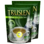 Truslen Coffee Plus Green Coffee Bean Mix Powder ทรูสเลน พลัส กรีนคอฟฟี่ บีน กาแฟไขมันต่ำ ไม่มีน้ำตาล 16g. x8ซอง (2แพค)