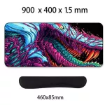 Game 900x400mm Hyper Beast Xl Large Locking Edge Gaming Mouse Pad CS Go Keyboard Rubber Mousepad Wrist Rest Table Computer Mat