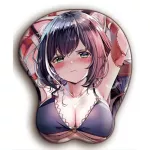 FFFAS 3D Mouse Pad Stereoscop Ergonomic Sexy Breast OPPAI BUSTY BOOB ANIME GISR WRST MOUSEPAD for LAPC Keyboard