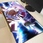 MRGBEST Goku Face Dragon Ball Anime Mouse Pads Al Stitched Edges Desk Pads Irrugular Glowing Mouse Pad