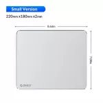 Orico Metal  Aluminum Mouse Pad Hard Smooth Slim Computer Gaming Mousepad Double Side Waterproof For Home Office Desk Mat