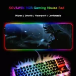 XGZ STAR WAR GAMING RGB Gamer Large Lockedge Mousepad LED Lighting Colorful USB for Lapdeskkeyboard Desk MICE MAT