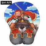 Fate/ Zero Weber And Rider  Gaming Mouse Pad Sexy Big Soft Breast 3d Mouse Pad Wrist Rest H2.8cm/1.1"